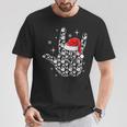 Santa Rock Hand Sign Language Christmas Rock Music Lover T-Shirt Unique Gifts