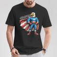 Sebastian Usa イーグル スーパーヒーロー 男の子用 名前 セバスチャン Tシャツ 面白い贈り物
