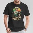 Shamrock And Roll Leprechaun Guitar T-Shirt Unique Gifts
