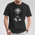 Snirt Hot Nun モチーフ 修道女 中指 Tシャツ 面白い贈り物