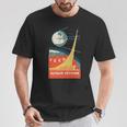 Sputnik Urssintage Poster Comunista Urss Espacio Manga Larga Camiseta unisex Regalos divertidos