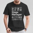 Stage Manager Description Label Tシャツ 面白い贈り物