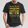 History I'm Rooting For Everybody ブラック アフリカ Tシャツ 面白い贈り物
