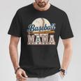 Vintage Baseball Mama Game Day Baseball Season Sports Mom T-Shirt Personalized Gifts