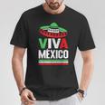 Viva Mexico 帽子デザイン メキシコ国旗カラー メキシコ人向け Tシャツ 面白い贈り物