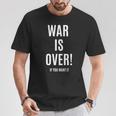 War Is Over If You Want It 長袖tシャツ Tシャツ 面白い贈り物
