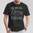 We Are All Equal Anti-Speciesism Animal Equalityegan Activ Tシャツ 面白い贈り物