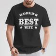 World's Best Wife 面白いウェディングギフトシャツ Tシャツ 面白い贈り物