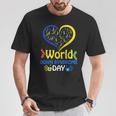 World Downyndrome Day Upport And Awareness 321 Tシャツ 面白い贈り物