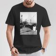 Yokohama Yamashita Pier 1966年3月 モノクローム写真 Tシャツ 面白い贈り物