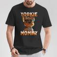 Yorkie Mommyヨーキー ママ 母親 母の日 ママ かわいい ヨークシャー・テリア Tシャツ 面白い贈り物