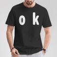 「Ok」面白い デザイン 語録 ネタ おもしろ 漢字 Ok Tシャツ 面白い贈り物