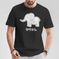 ぞうさん 象（Aタイプ）シンプル【どうぶつフレンズ】動物 イラスト かわいい デザイン Tシャツ 面白い贈り物