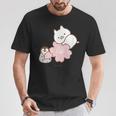 ねこぺん日和 桜 Tシャツ 面白い贈り物