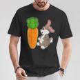 ウサギ ニンジン Tシャツ 面白い贈り物