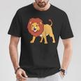 カワイイライオン 長袖tシャツ Tシャツ 面白い贈り物