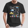 キッズトラック 電車 2歳の誕生日パーティー 幼児 2歳 誕生日 Tシャツ 面白い贈り物