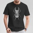 クワガタ愛好家と昆虫学者のためのヴィンテージ昆虫アート クールなクワガタ Cooltag Beetle Tシャツ 面白い贈り物