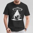 シーズー Mom Dad Dog Alien Ufo Tシャツ 面白い贈り物