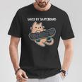 スケートボード猫sk8スケートボードで保存 Tシャツ 面白い贈り物