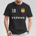 スペイン サッカー フットボール ナンバー10 10ファン Tシャツ 面白い贈り物