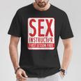 セックスインストラクター、バチェラーパーティー、面白いバチェラーパーティーのアイデア Tシャツ 面白い贈り物