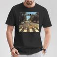 タビーロードクールタビーキャッツクロッシング Tシャツ 面白い贈り物