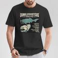 ダンクルオステウス Dunkleosteus Facts 古代魚 恐竜 海洋 生物 学習 図解 Tシャツ 面白い贈り物
