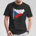チェコ共和国 チェコ 国旗 チェコ ルーツ 地図 チェコ プライド Tシャツ 面白い贈り物