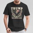 トランプ 2024 テイク・アメリカ・バック トランプ大統領 長袖tシャツ Tシャツ 面白い贈り物