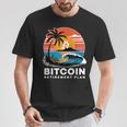 ビットコイン退職プラン Btc暗号取引 暗号通貨 Tシャツ 面白い贈り物