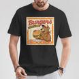 ビンテージ Burgers Biggest In Town ベア ハンバーガー ショップ Tシャツ 面白い贈り物
