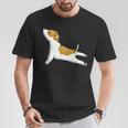ヨガジャック・ラッセル・テリア犬 Tシャツ 面白い贈り物