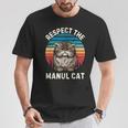 レトロ リスペクト マヌル 猫 ヴィンテージ グランジ マヌル 猫好き Tシャツ 面白い贈り物
