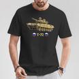 ロシア軍冷戦時代の主戦闘戦車t-72 Tシャツ 面白い贈り物