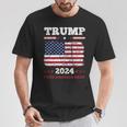 ヴィンテージ ドナルド トランプ 2024 テイク アメリカ バック 長袖tシャツ Tシャツ 面白い贈り物
