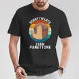 ヴィンテージ パネトーネorry I'm Late Iaw Panettone Food Lover Tシャツ 面白い贈り物