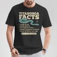 古代最強蛇ティタノボア解説 Titanoboa Facts 恐竜時代雑学 科学学習 Tシャツ 面白い贈り物