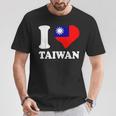 台湾の誇り 台湾のルーツ I Love Taiwan 台湾国旗 Tシャツ 面白い贈り物