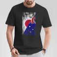 日本とオーストラリアの国旗 日本オーストラリア。 Tシャツ 面白い贈り物