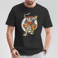 日本のトラ ラッキーだるま人形 日本の伝統 Tシャツ 面白い贈り物