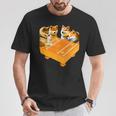 柴犬 将棋 イヌ 面白いtシャツ おもしろ 面白い 服 グッズ ネタ ウケ狙い メンズ 棋士 おもしろグッズ 長袖tシャツ Tシャツ 面白い贈り物
