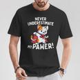 猫に言わせると、Don't Underestimate My Pawer Pun Cat（私の肉球を甘く見ないで）。 Tシャツ 面白い贈り物
