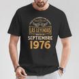 メンズ 誕生日プレゼント The Legends 1976年9月 Tシャツ 面白い贈り物