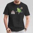 面白い アボカド カートゥーン ボウリング チーム ケグラー コーン ギフト Tシャツ 面白い贈り物