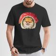 面白いtシャツ ポメラニアン 犬 イヌ 寿司 メンズ 犬好き グッズ かわいい おもしろ 面白い 服 ネタ Tシャツ 面白い贈り物