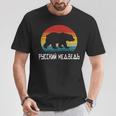 面白いロシア語 ロシアのクマのシルエット ロシア 長袖tシャツ Tシャツ 面白い贈り物