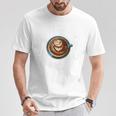 Barista Artista 社員カフェ用ラテアート Tシャツ 面白い贈り物