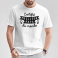 Certifia Mejor Papa Del Mundo Regalo Fete Peras Camiseta unisex Regalos divertidos