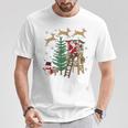 Christmas Holiday Camo Hunting Reindeer Deer Duck Xmas Santa T-Shirt Personalized Gifts
